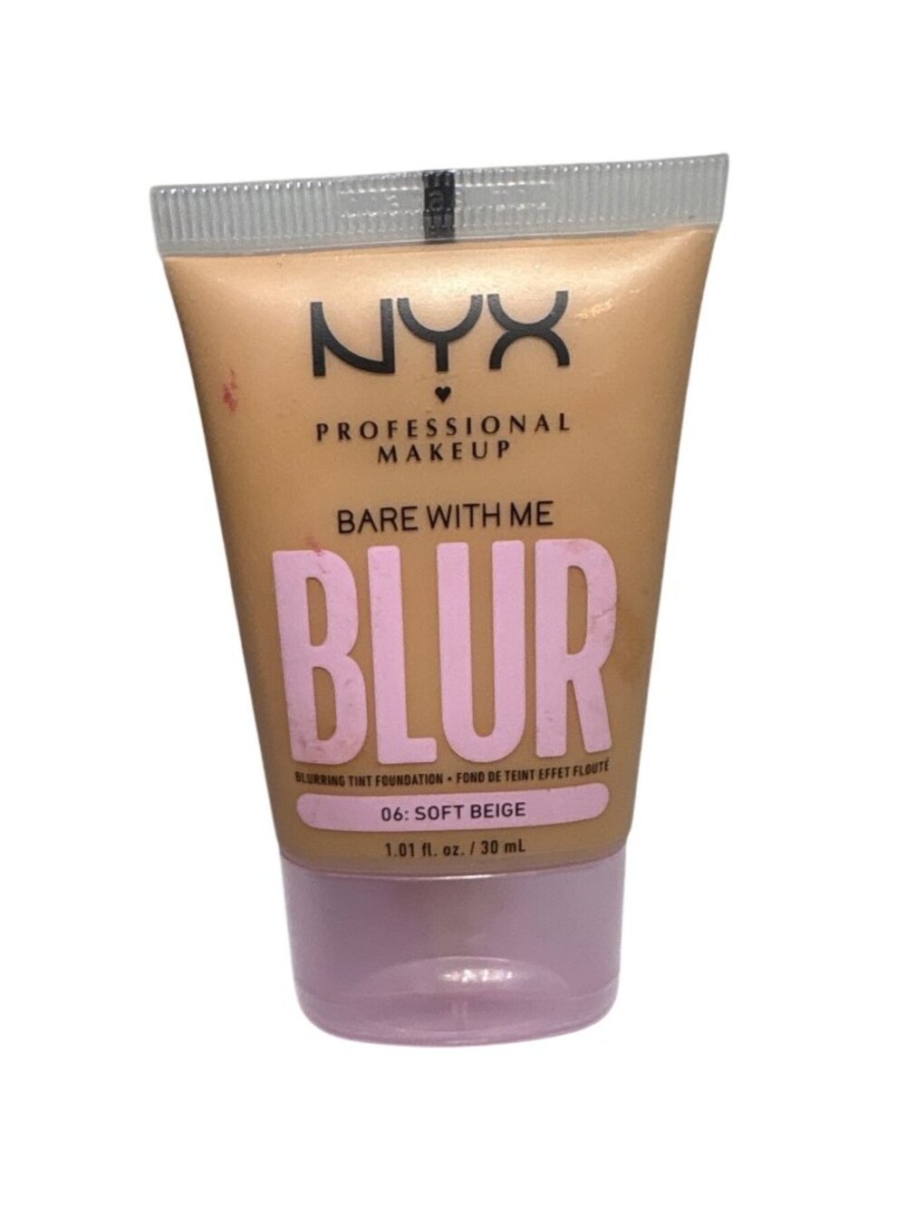 NYX Bare With Me Blur Blurring Tint Foundation Soft Beige 06 Matte Finish